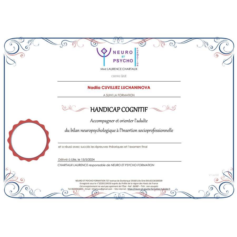 Handicap cognitif